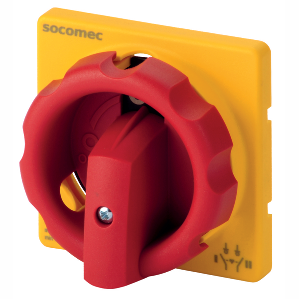Direct handle padlockable Red & Yellow with quickfix for COMO CS image 1