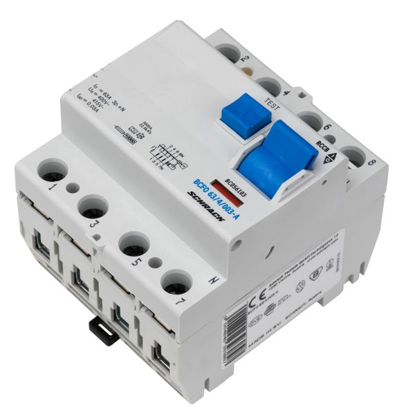 Residual current circuit breaker, 63A, 4-pole,30mA, type A image 5