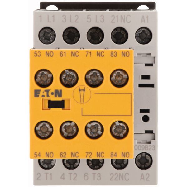 Safety contactor, 380 V 400 V: 4 kW, 2 N/O, 3 NC, 230 V 50 Hz, 240 V 60 Hz, AC operation, Screw terminals, with mirror contact. image 2