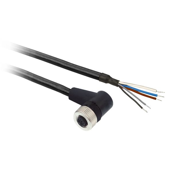 PREWIRED M12 FEMALE 5PINS 20M PUR 90D image 1