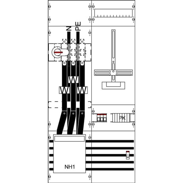 KA4276 Measurement and metering transformer board, Field width: 3, Rows: 0, 1050 mm x 500 mm x 160 mm, IP2XC image 5