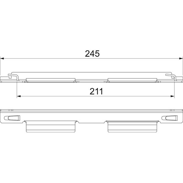 GRV 245 A4 Quick connector for mesh cable tray, long type L245mm image 2