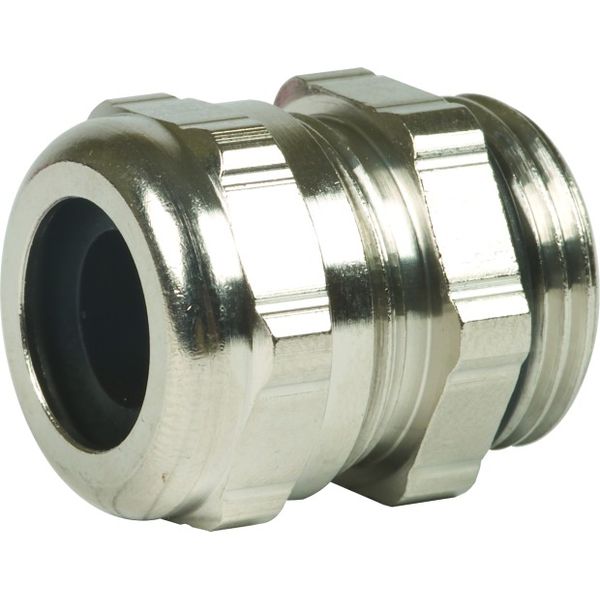 Cable gland M20, brass, shielded sealing range 6.5-9.5 mm image 1