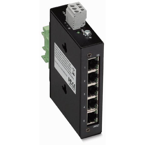 Industrial-ECO-Switch 5-port 100Base-TX black image 3