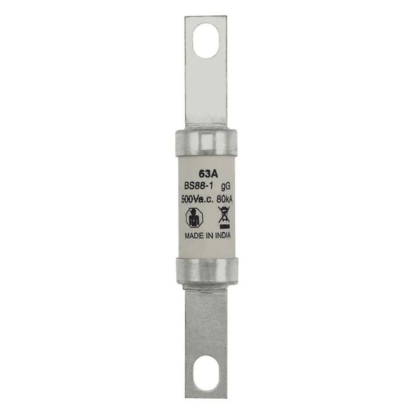 Fuse-link, LV, 63 A, AC 500 V, BS88, 21 x 129 mm, gL/gG, BS image 21