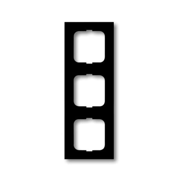 1723-885K Cover Frame 3gang(s) black matt - future linear image 2