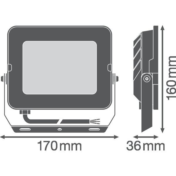 FLOODLIGHT COMPACT 50W 865 SYM 100 BK image 15