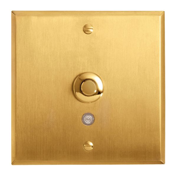 Art d'Arnould universe Memory illuminated push button round 2A - brushed gold image 1