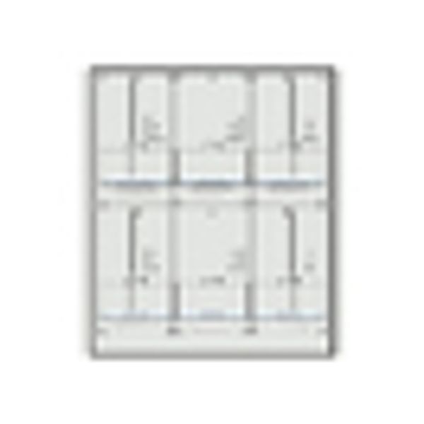Meter box insert 2-rows, 6 meter boards / 17 Modul heights image 2