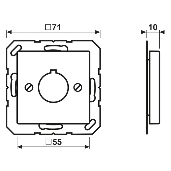 Centre plate for command devices A564 image 3