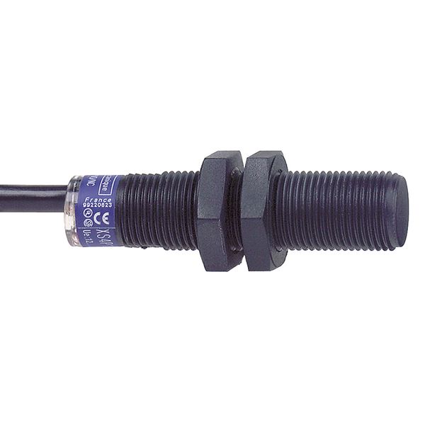 Inductive proximity sensors XS, inductive sensor XS4 M12, L50mm, PBT, Sn4mm, 12...24 VDC, cable 2 m image 1