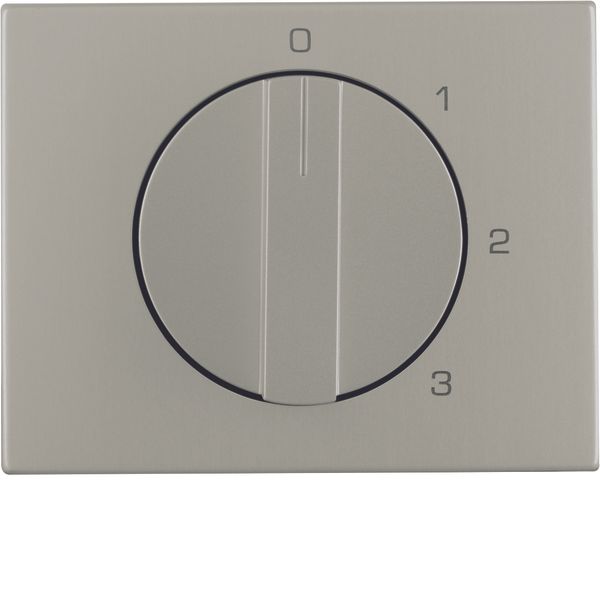 Centre plate rotary knob 3-step switch neutral position, K.5, st st, m image 1