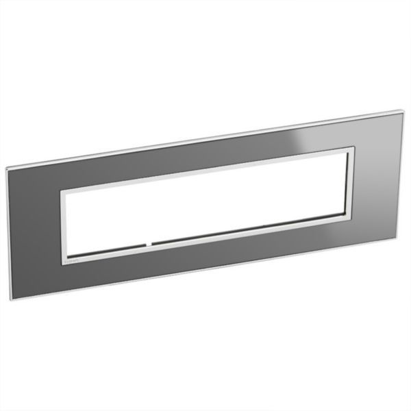 Arteor Surround Plate 8 Module Square Reflective Stainless Steel image 1