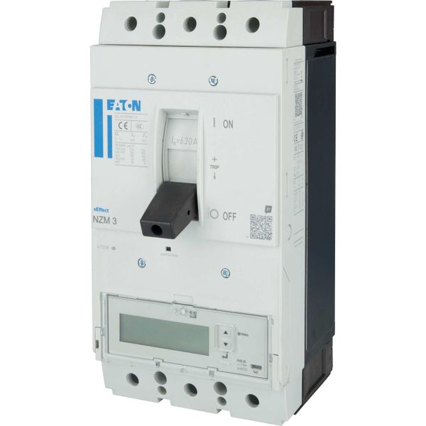 NZM3 PXR25 circuit breaker - integrated energy measurement class 1, 630A, 3p, Screw terminal image 15