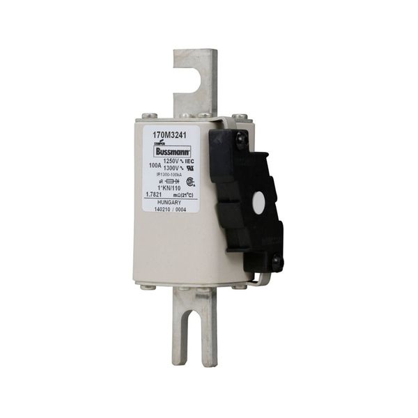 Fuse-link, high speed, 100 A, AC 1250 V, compact size 1, 45 x 58 x 138 mm, aR, DIN, IEC, type K indicator image 13