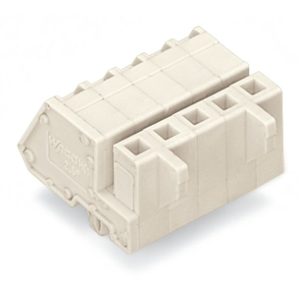 1-conductor female connector, angled CAGE CLAMP® 2.5 mm² light gray image 5