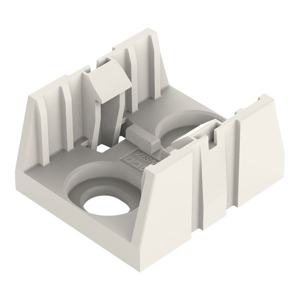 Mounting plate 3-pole for distribution connectors white image 3