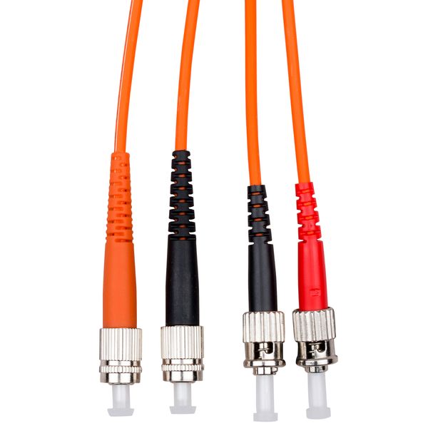 FO Patchcord Duplex ST/FC,62,5/125æm OM1, LS0H, orange, 5m image 1