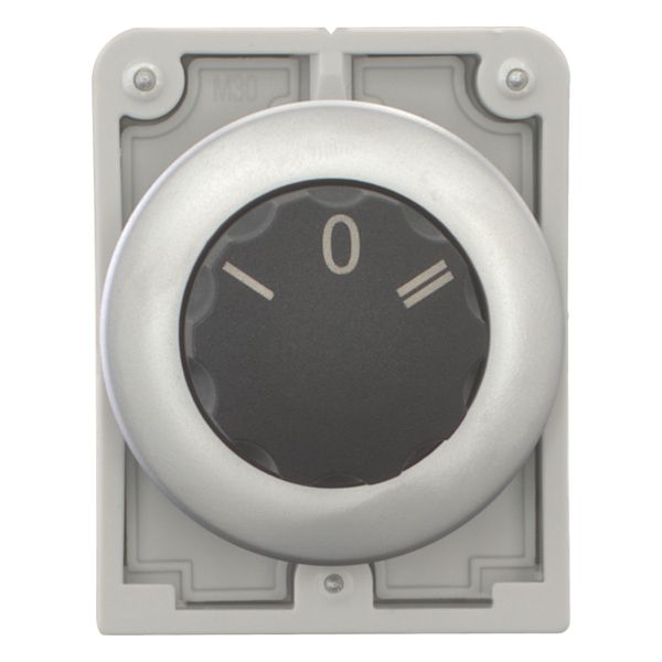 Changeover switch, RMQ-Titan, With rotary head, momentary, 3 positions, inscribed, Metal bezel image 5