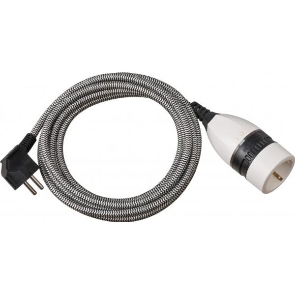 Brennenstuhl extension cable 3m for indoor use (3m extension cable with illuminated on/off rotary switch) black/white image 1