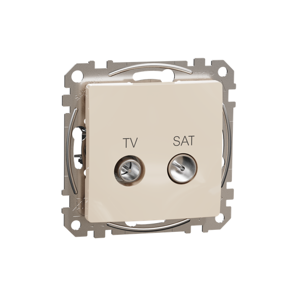 TV/SAT connector 4db, Sedna, Beige image 5