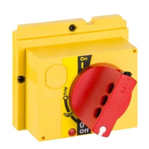 Direct rotary handle, ComPact NSX 100/160/250, red handle/yellow front, IP40 image 2