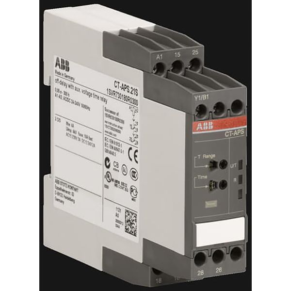 CT-APS.21S Time relay, OFF-delay 2c/o, 24-240VAC/DC image 1