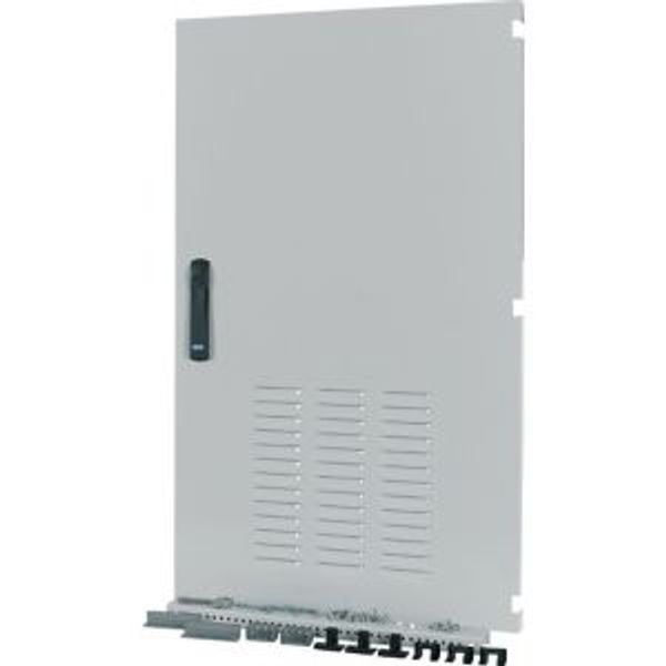 Box Solution door, ventilated, IP42, right, HxW=975x600mm, grey image 1