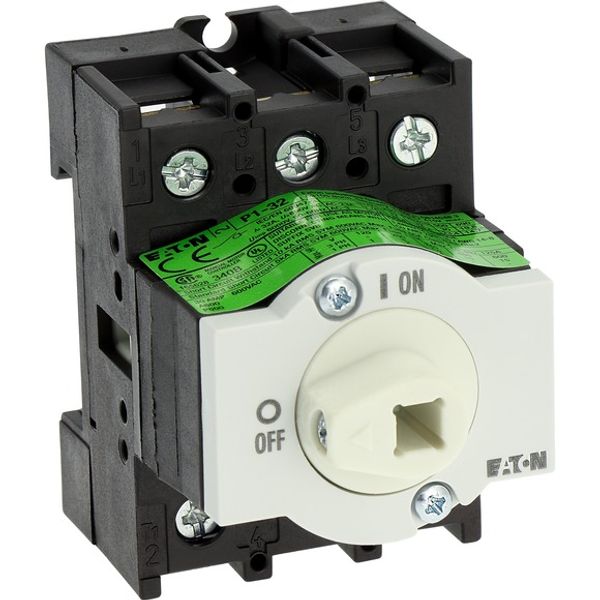 Main switch, P1, 32 A, rear mounting, 3 pole image 7