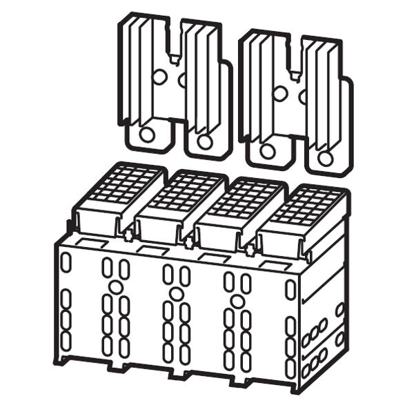 Serial Connector Size 3 4/2-pole, + heat sink, incl. cover image 1