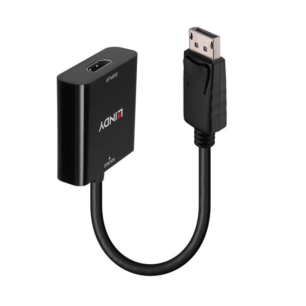 DisplayPort 1.2 to HDMI 4K 60Hz Active Adapter Converter Connects a single DisplayPort source to a single HDMI® display with a maximum resolution of 3840x2160@60Hz image 1