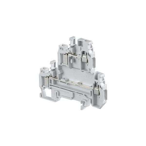 D4/6,D2,ADO,EX, TERMINAL BLOCK, FEED THROUGH, GREY, 6MM SPACING, 85.3X68MM, DIN RAIL image 1