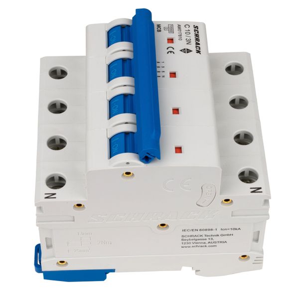 Miniature Circuit Breaker (MCB) AMPARO 10kA, C 10A, 3+N image 7