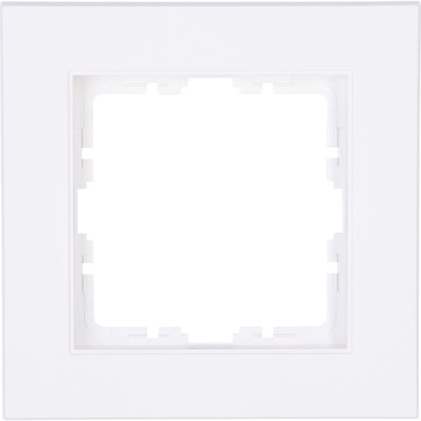 HK07 - Abdeckrahmen 1-fach, Farbe: arktisweiß matt image 1