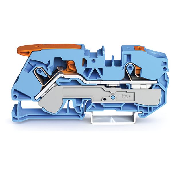 2-conductor through terminal block with lever and push-button 16 mm² b image 3