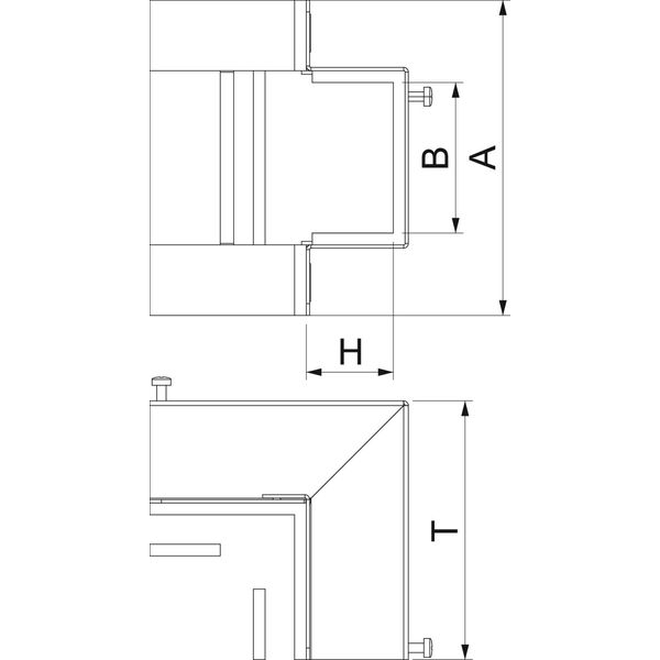 BSKM-AE 0407 FS External corner for wall and ceiling mounting 40x70 image 2