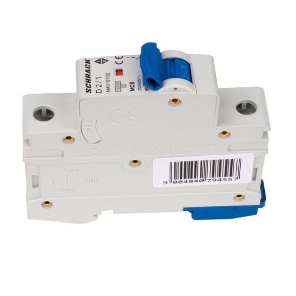 Miniature Circuit Breaker (MCB) AMPARO 10kA, D 2A, 1-pole image 3