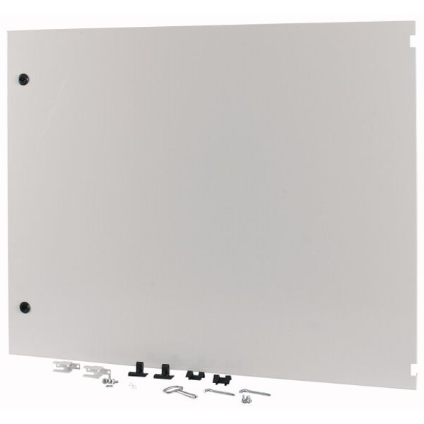 Section wide door, closed, HxW=800x1000mm, IP55, grey image 1