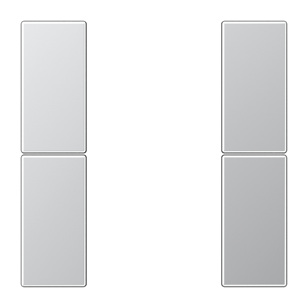 Push button KNX Cover kit-2, complete, alum. image 3