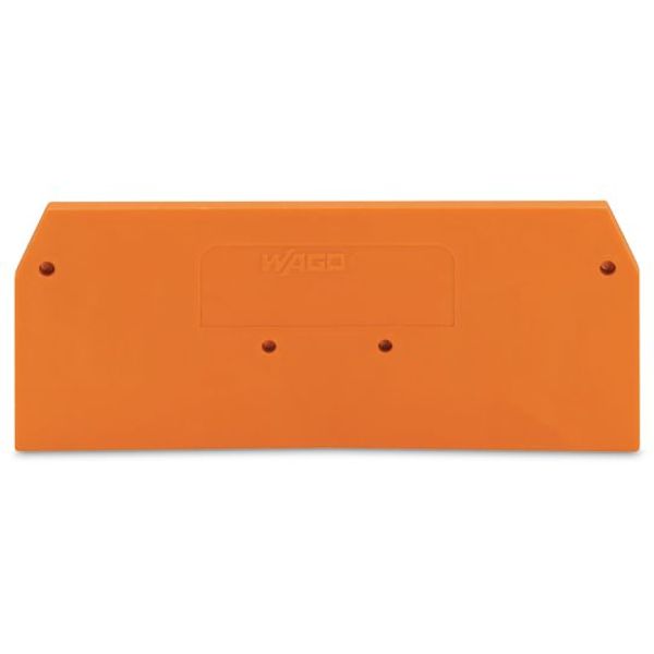 End and intermediate plate 2 mm thick orange image 1