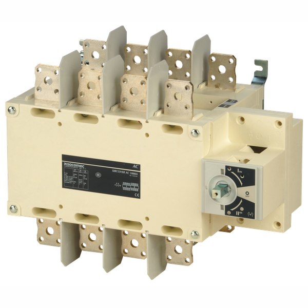 Manually operated transfer switch body SIRCOVER I-0-II 4P 1000A image 1