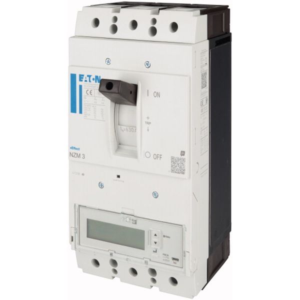 NZM3 PXR25 circuit breaker - integrated energy measurement class 1, 630A, 3p, Screw terminal image 2