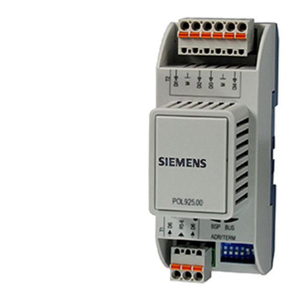 POL925.00/STD - Climatix POL925.00/STD I/O extension module; 24 VAC/DC; 6 I/O; Peripheral bus image 1