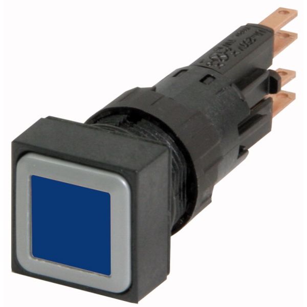 Illuminated pushbutton actuator, blue, maintained image 1