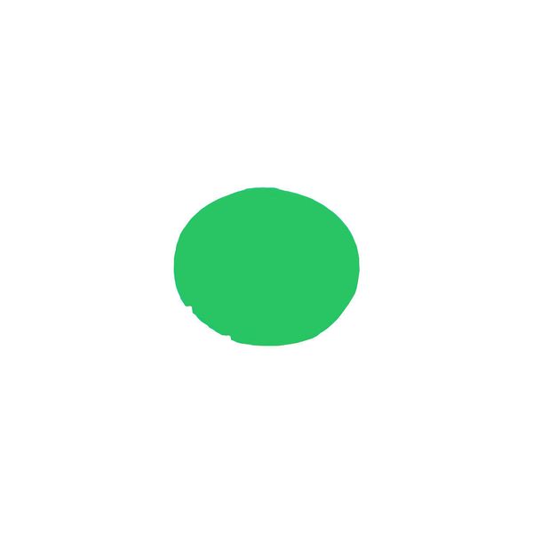 Button lens, flat green, blank image 4