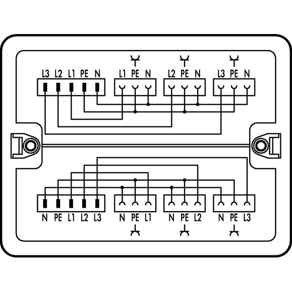 Distribution box Three-phase to single-phase current (400 V/230 V) 2 i image 1