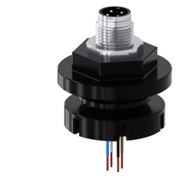 adapter M12 plug, 4-pole, for M20/M... image 1
