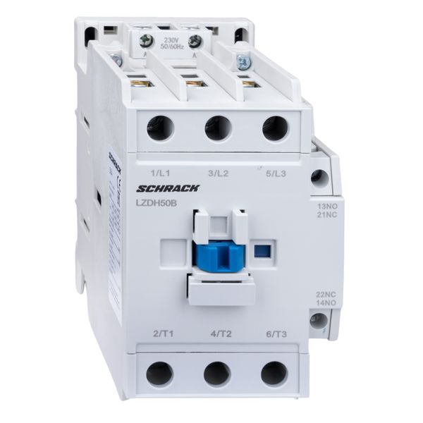 Contactor 3-pole, CUBICO High, 22kW, 50A, 1NO+1NC, 24VAC image 2