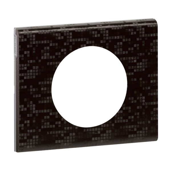 1 GANG PLATE LEATHER PIXELS image 1