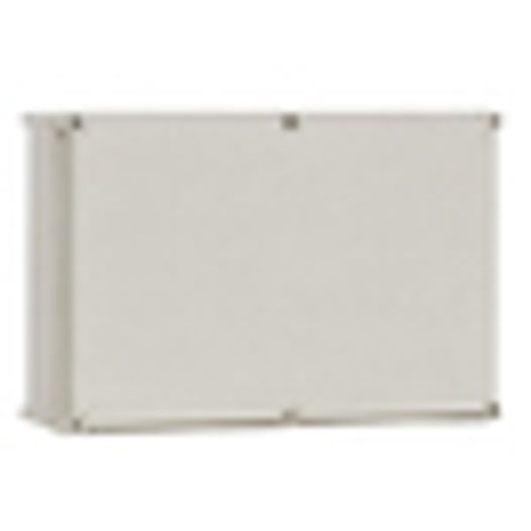 Polyester case with PC-cover, grey 270x180x141mm image 2